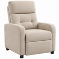 Beige fauteuil met hoge rugleuning van polyester, 85 x 92 x 102 cm